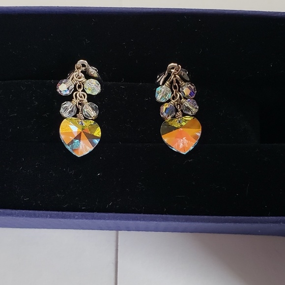 NEW! Swarovski Heart Dangle Drop Earrings - Mother's Day Anniversary Gift - Picture 8 of 16